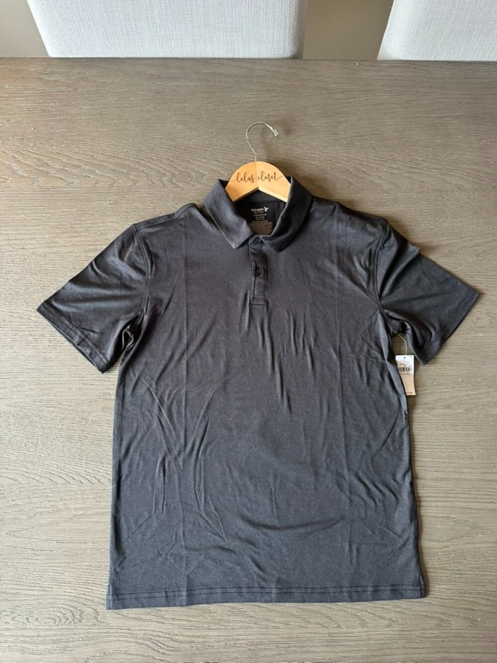 Old Navy CloudMotion performance polo shirt Boys 14/16 NWT Dark Grey